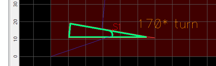 tight turns 150pct start point clear