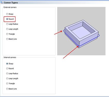BobCAD corner rounding